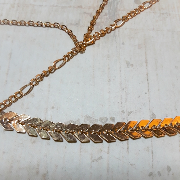 Gold Boho Varied Multi-Layered Coin Necklace - Picture 7 of 9